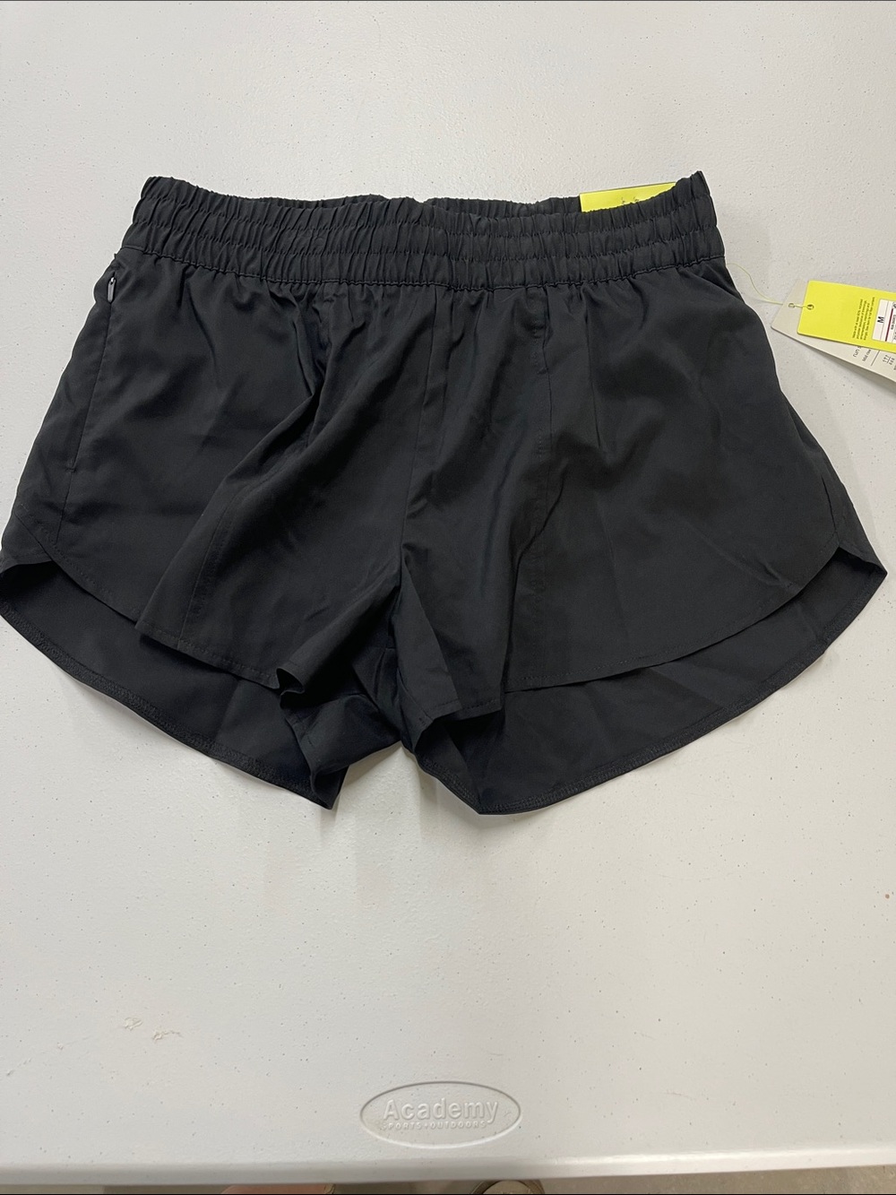 all in motion Black Layered Hem Athletic Shorts